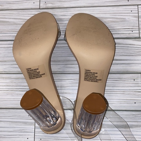 Justfab Hanna Transparent Heeled Sandal - Picture 7 of 8
